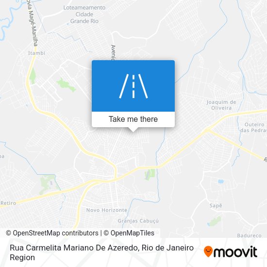 Rua Carmelita Mariano De Azeredo map