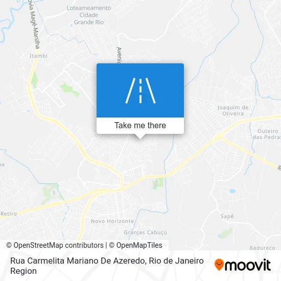 Rua Carmelita Mariano De Azeredo map