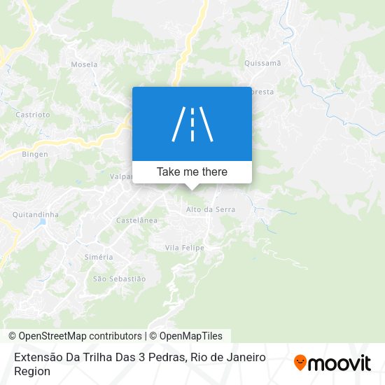 Extensão Da Trilha Das 3 Pedras map
