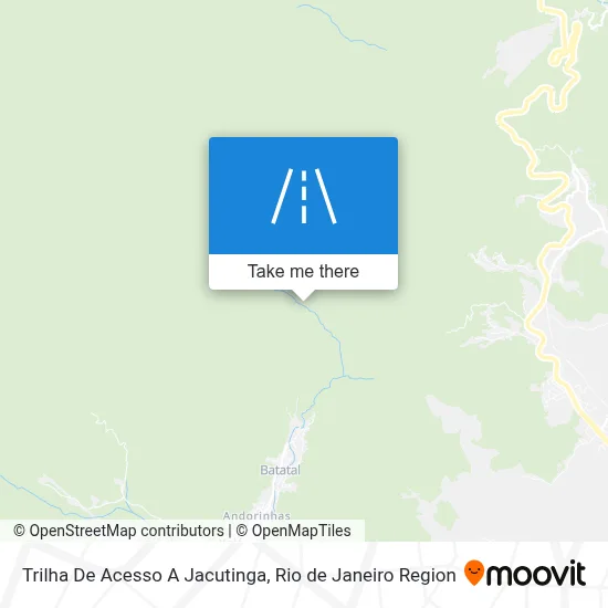 Trilha De Acesso A Jacutinga map