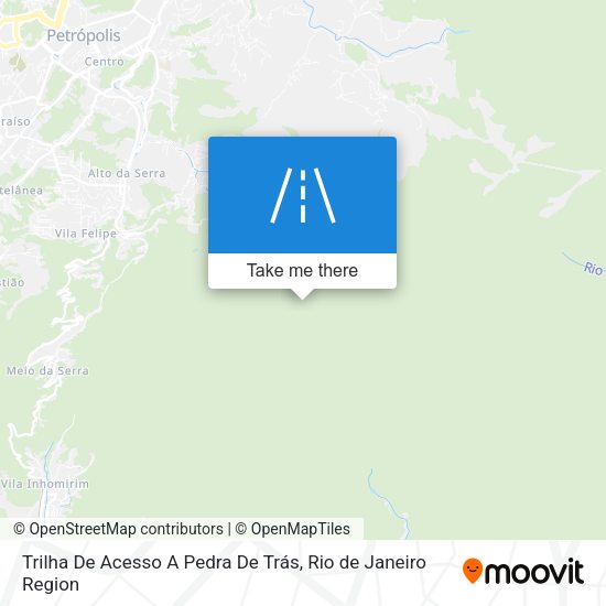 Trilha De Acesso A Pedra De Trás map