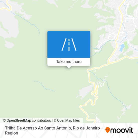 Trilha De Acesso Ao Santo Antonio map