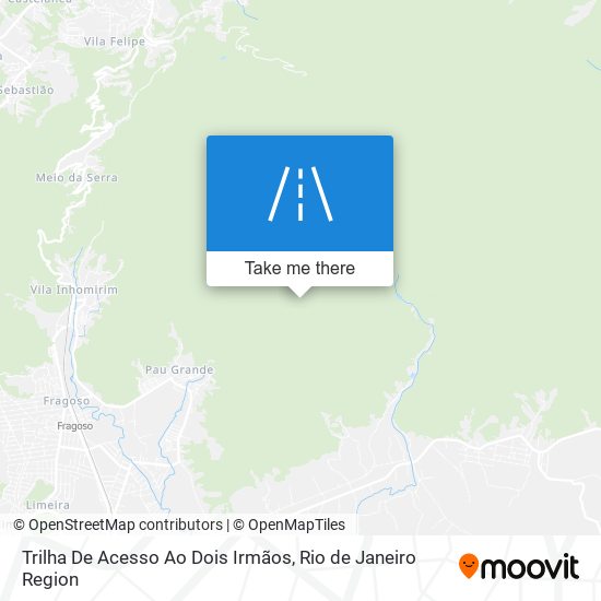 Trilha De Acesso Ao Dois Irmãos map