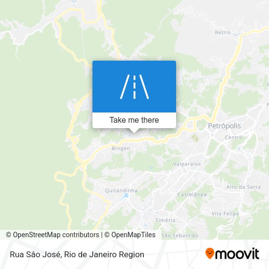 Rua Sâo José map