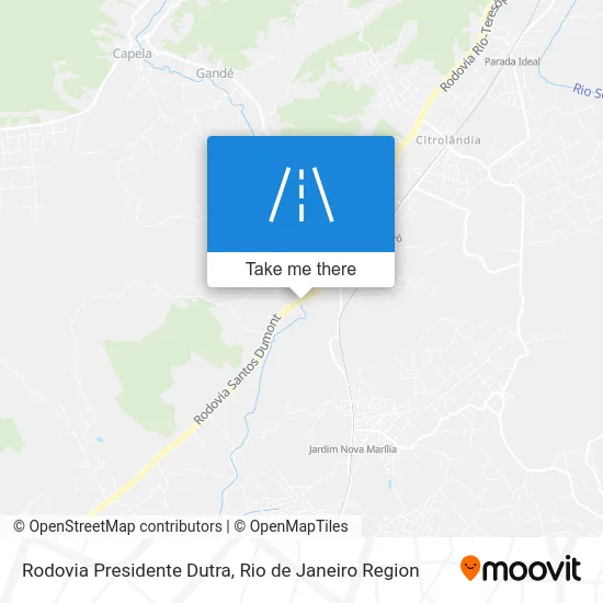 Rodovia Presidente Dutra map