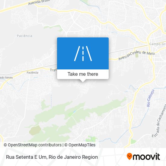 Rua Setenta E Um map