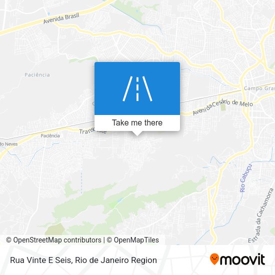 Rua Vinte E Seis map