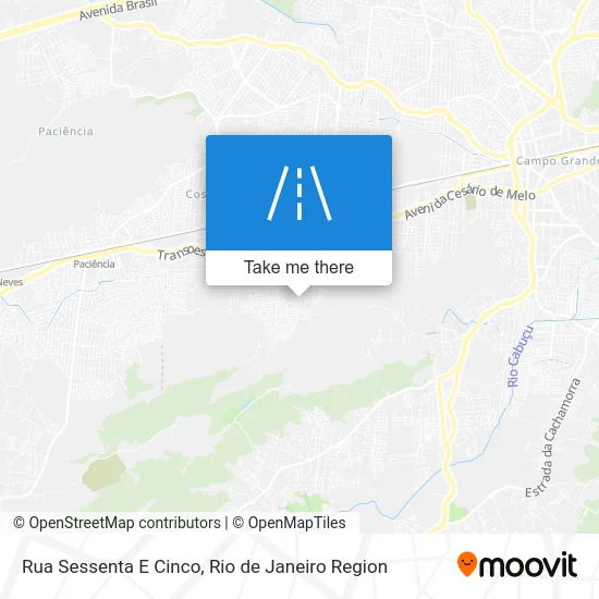 Rua Sessenta E Cinco map