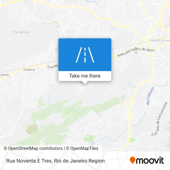 Rua Noventa E Tres map
