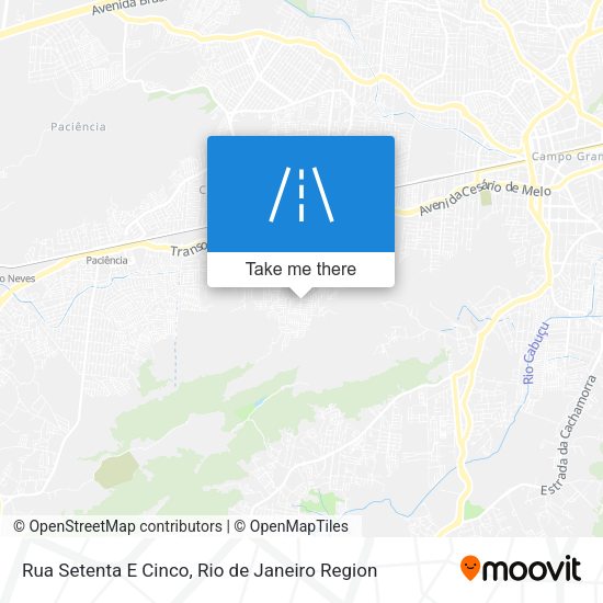 Rua Setenta E Cinco map