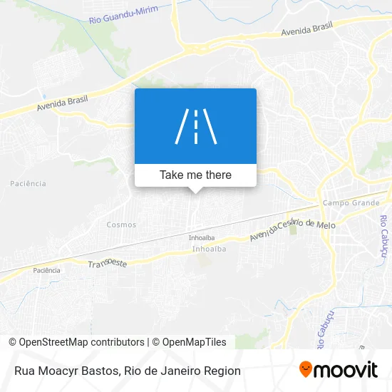 Rua Moacyr Bastos map