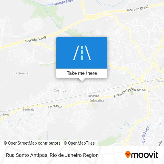 Rua Santo Antipas map