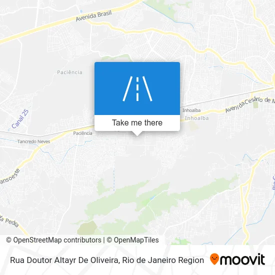 Rua Doutor Altayr De Oliveira map