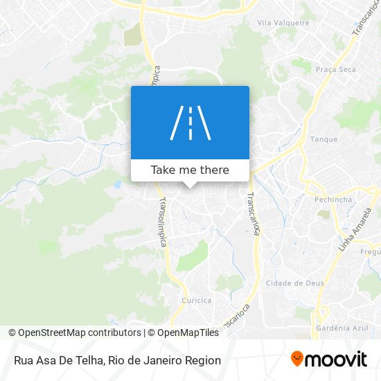 Mapa Rua Asa De Telha