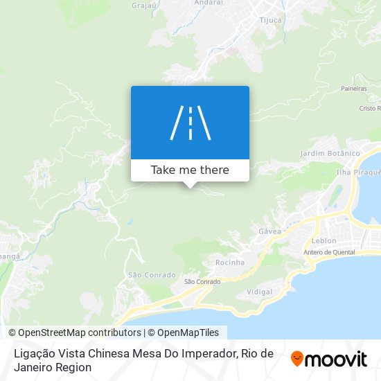 Ligação Vista Chinesa Mesa Do Imperador map