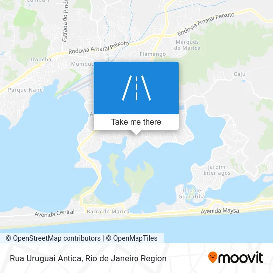 Rua Uruguai Antica map