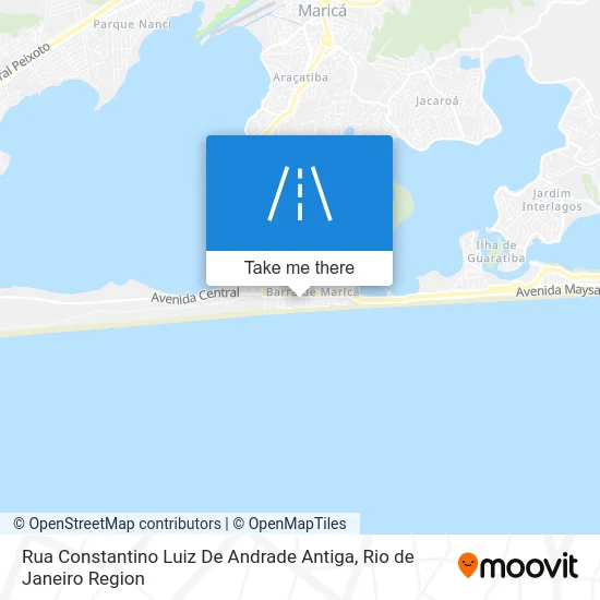 Rua Constantino Luiz De Andrade Antiga map