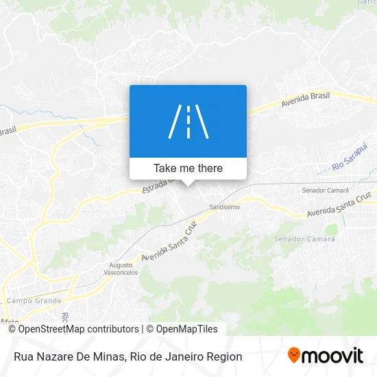 Rua Nazare De Minas map