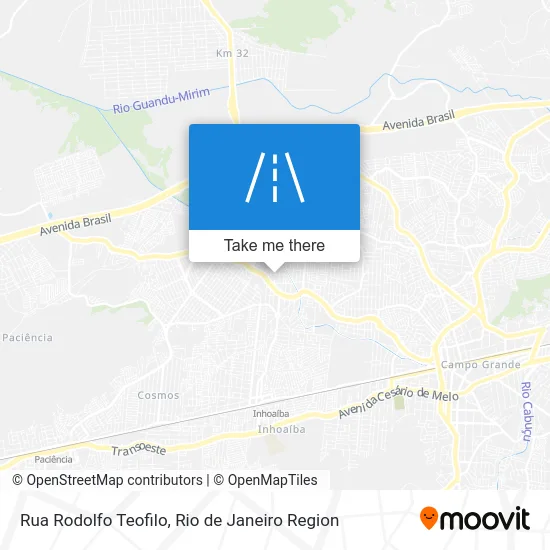 Rua Rodolfo Teofilo map