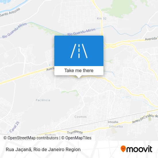 Rua Jaçanã map