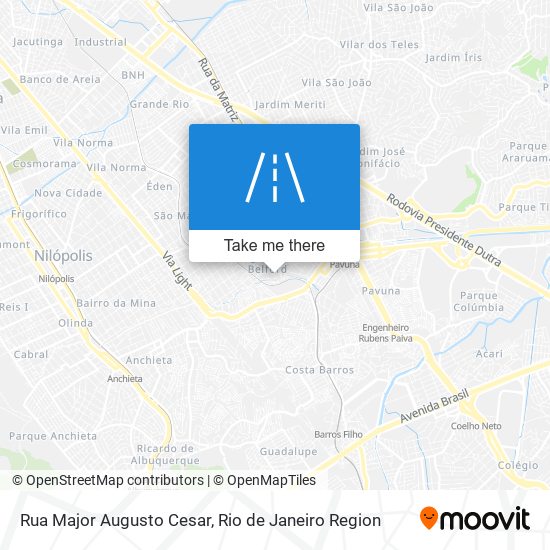 Rua Major Augusto Cesar map