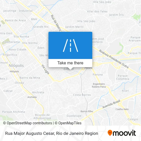 Rua Major Augusto Cesar map