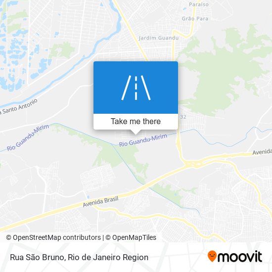 Mapa Rua São Bruno