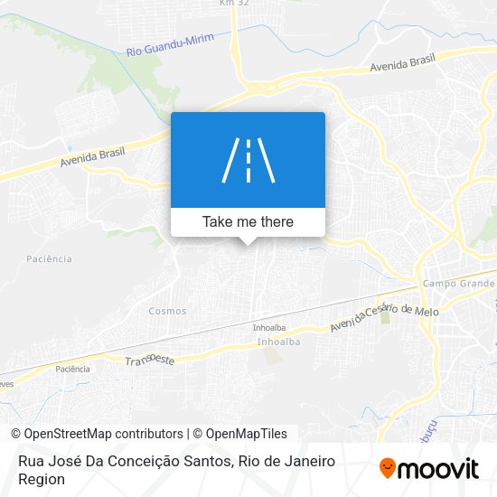 Rua José Da Conceição Santos map