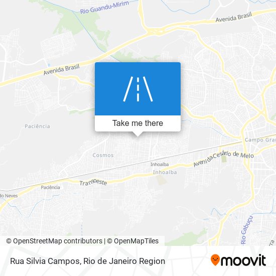 Mapa Rua Silvia Campos