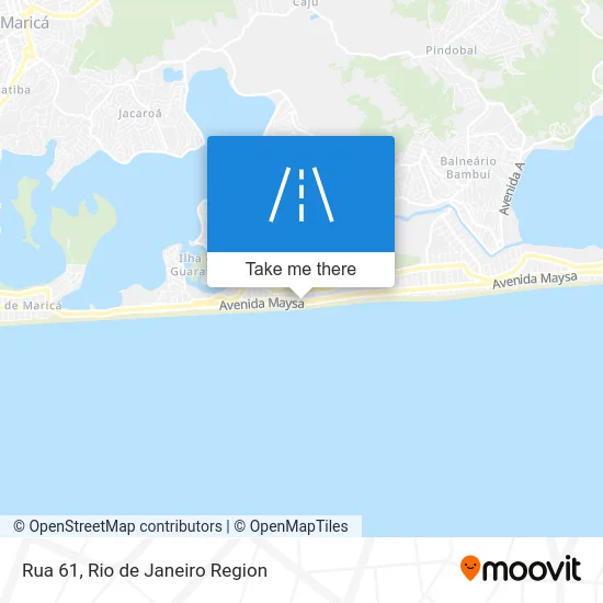 Rua 61 map