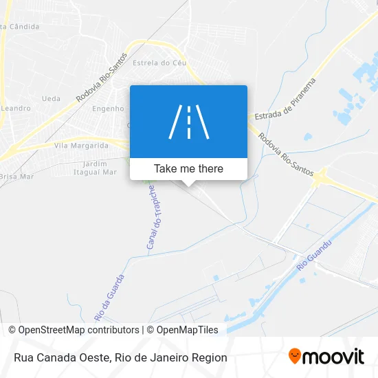 Rua Canada Oeste map
