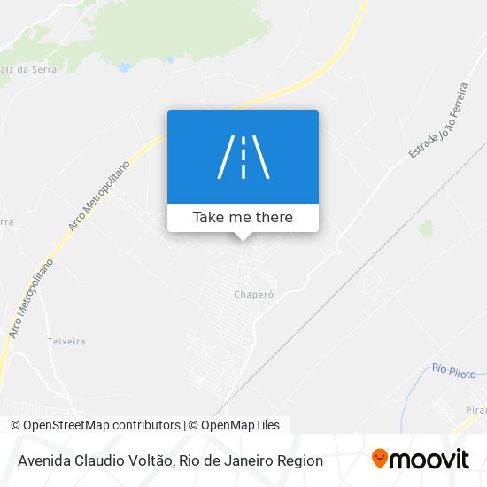 Mapa Avenida Claudio Voltão
