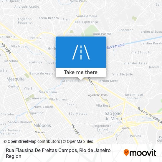 Mapa Rua Flausina De Freitas Campos