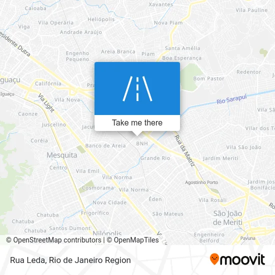 Rua Leda map