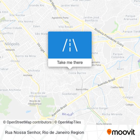 Rua Nossa Senhor map