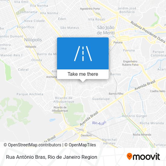 Rua Antônio Bras map