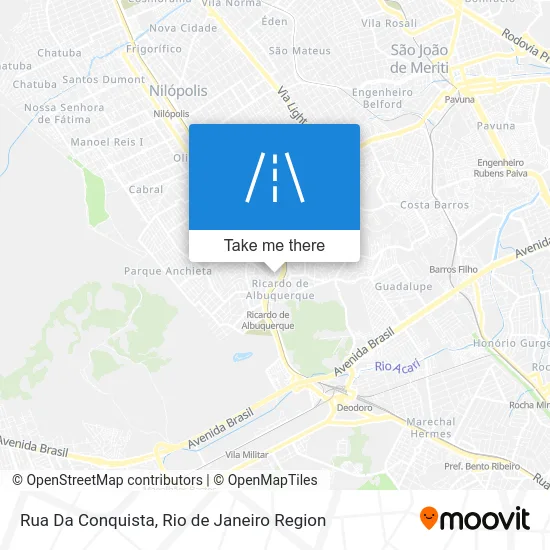 Rua Da Conquista map