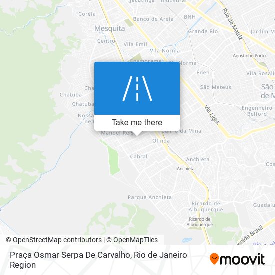 Mapa Praça Osmar Serpa De Carvalho