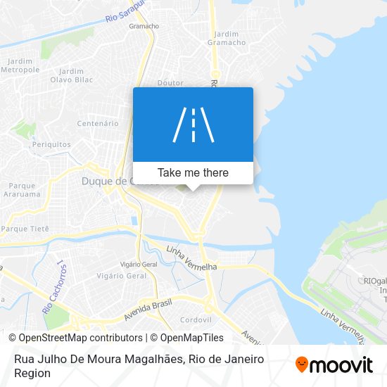 Rua Julho De Moura Magalhães map