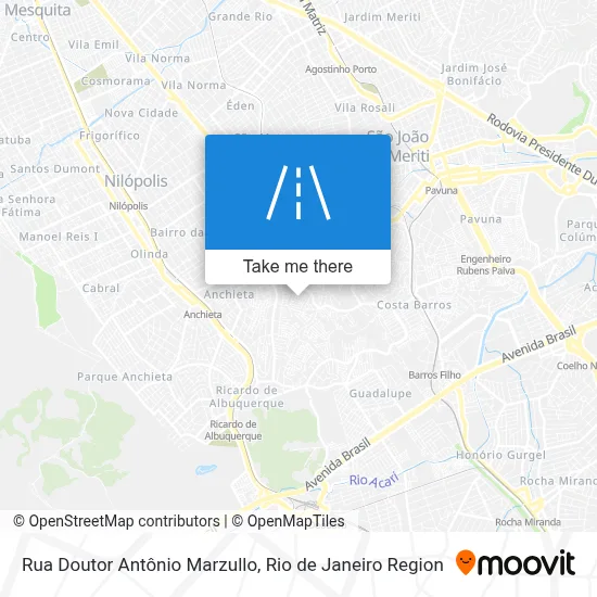 Rua Doutor Antônio Marzullo map