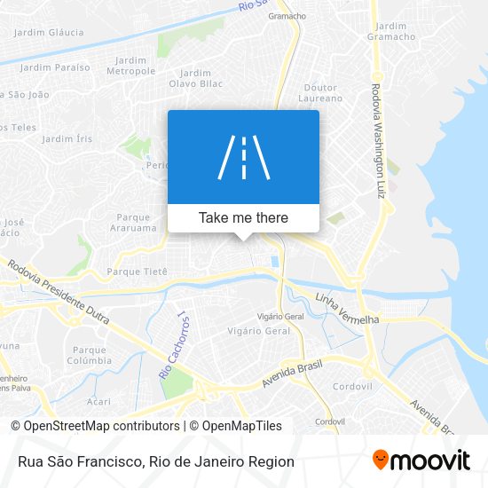 Rua São Francisco map