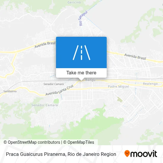 Praca Guaicurus Piranema map