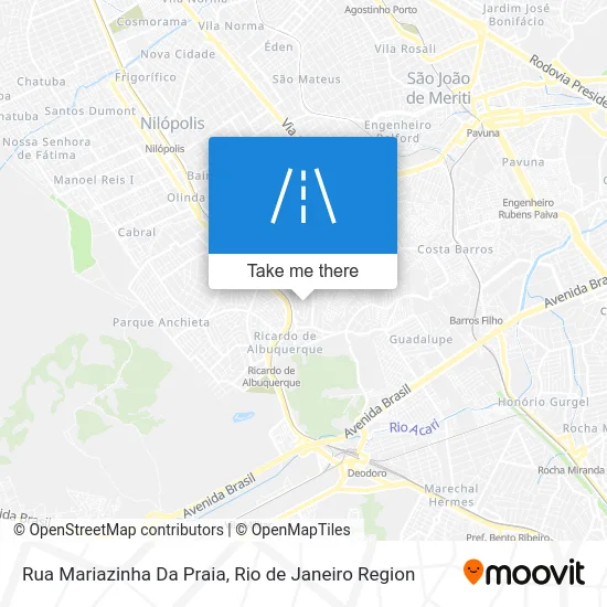 Rua Mariazinha Da Praia map