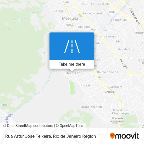 Rua Artur Jose Teixeira map
