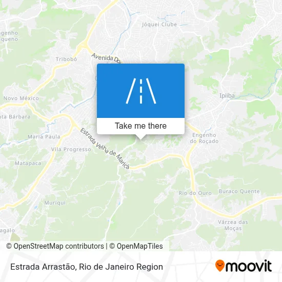 Estrada Arrastão map