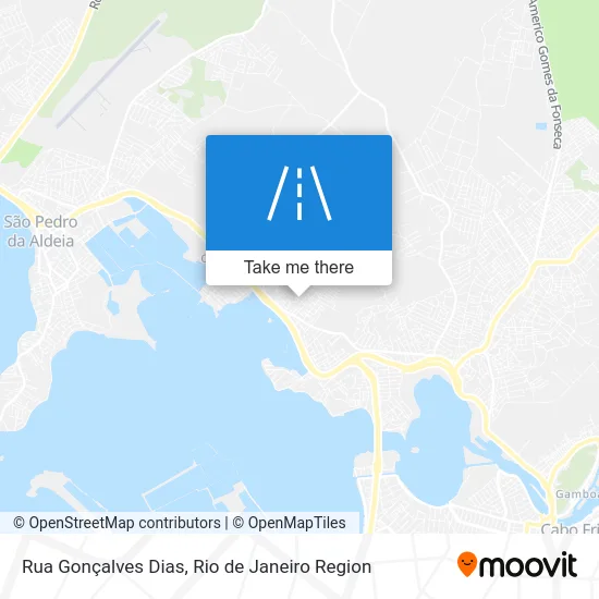 Rua Gonçalves Dias map