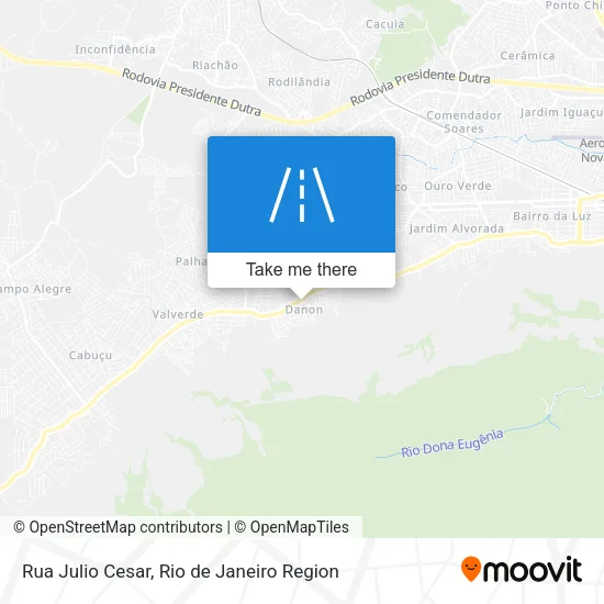 Rua Julio Cesar map