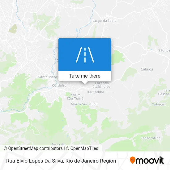 Rua Elvio Lopes Da Silva map