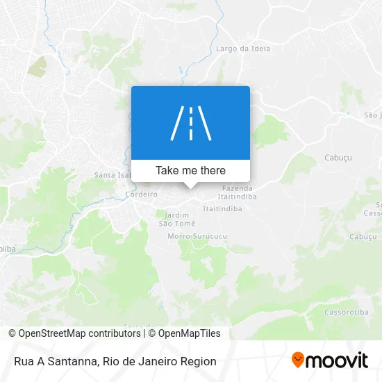 Rua A Santanna map
