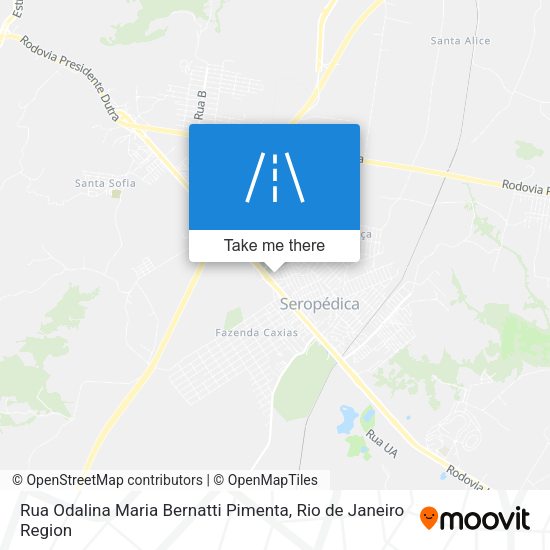 Rua Odalina Maria Bernatti Pimenta map